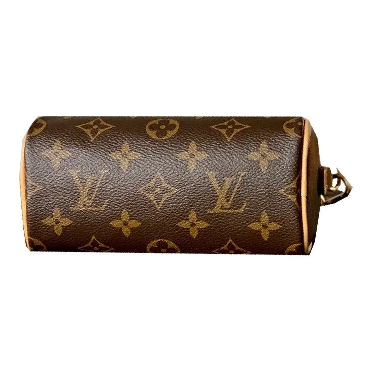 LOUIS VUITTON Nano Speedy Handbag Monogram Canvas Brown