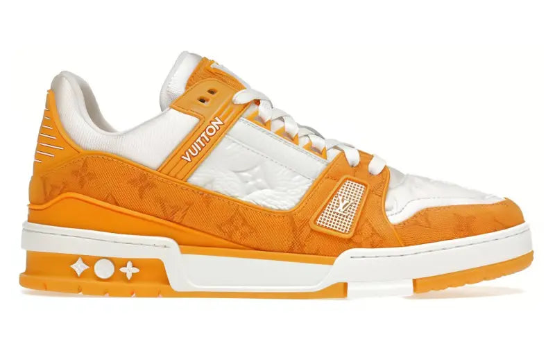 LOUIS VUITTON Trainer Yellow Monogram Denim White