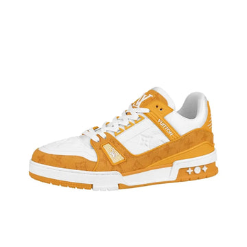 LOUIS VUITTON Trainer Yellow Monogram Denim White