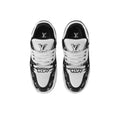 LOUIS VUITTON Trainer Maxi Skateboard Shoes Unisex Low-Top Black/White